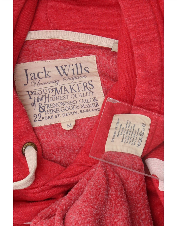 Jack Wills muška majica s kapuljačom s kapuljačom, srednji ružičasti pamuk