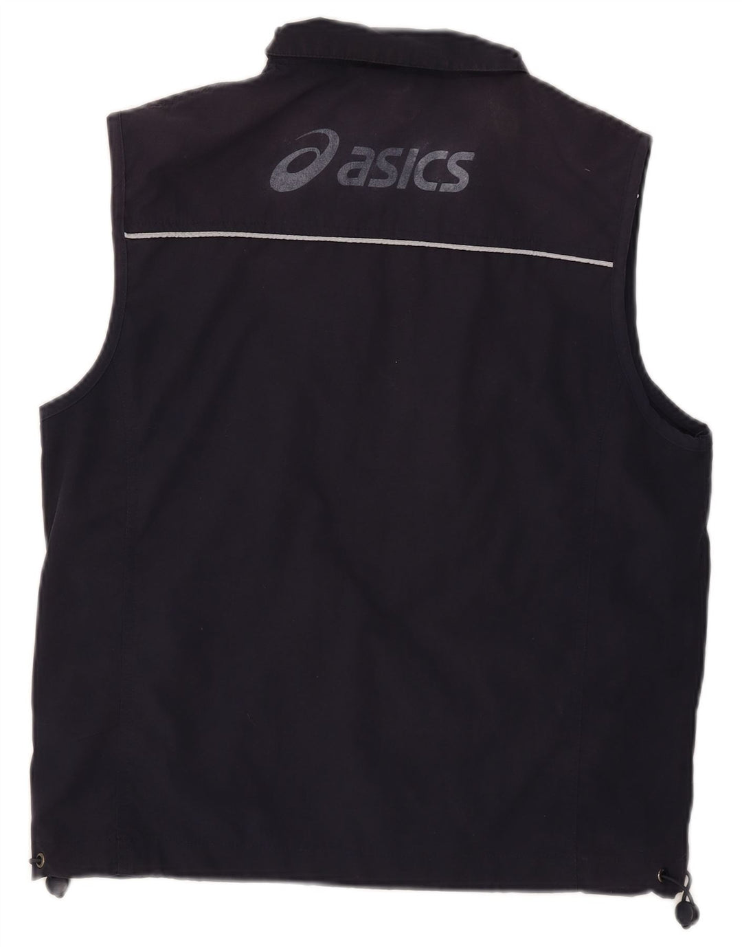 Asics Mens Graphic Utility Gilet UK 38 Medium tamnoplavi poliester