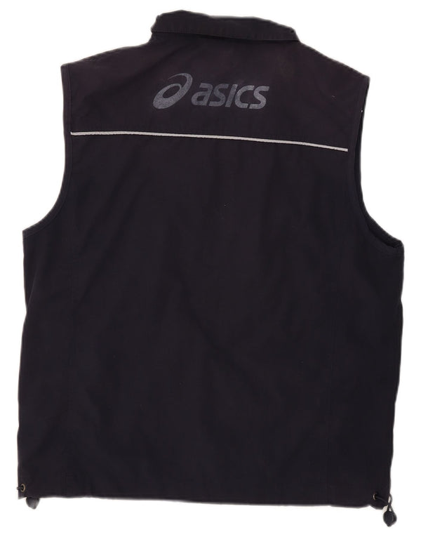 Asics Mens Graphic Utility Gilet UK 38 Medium tamnoplavi poliester