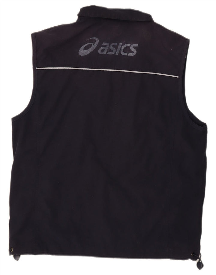 Asics Mens Graphic Utility Gilet UK 38 Medium tamnoplavi poliester