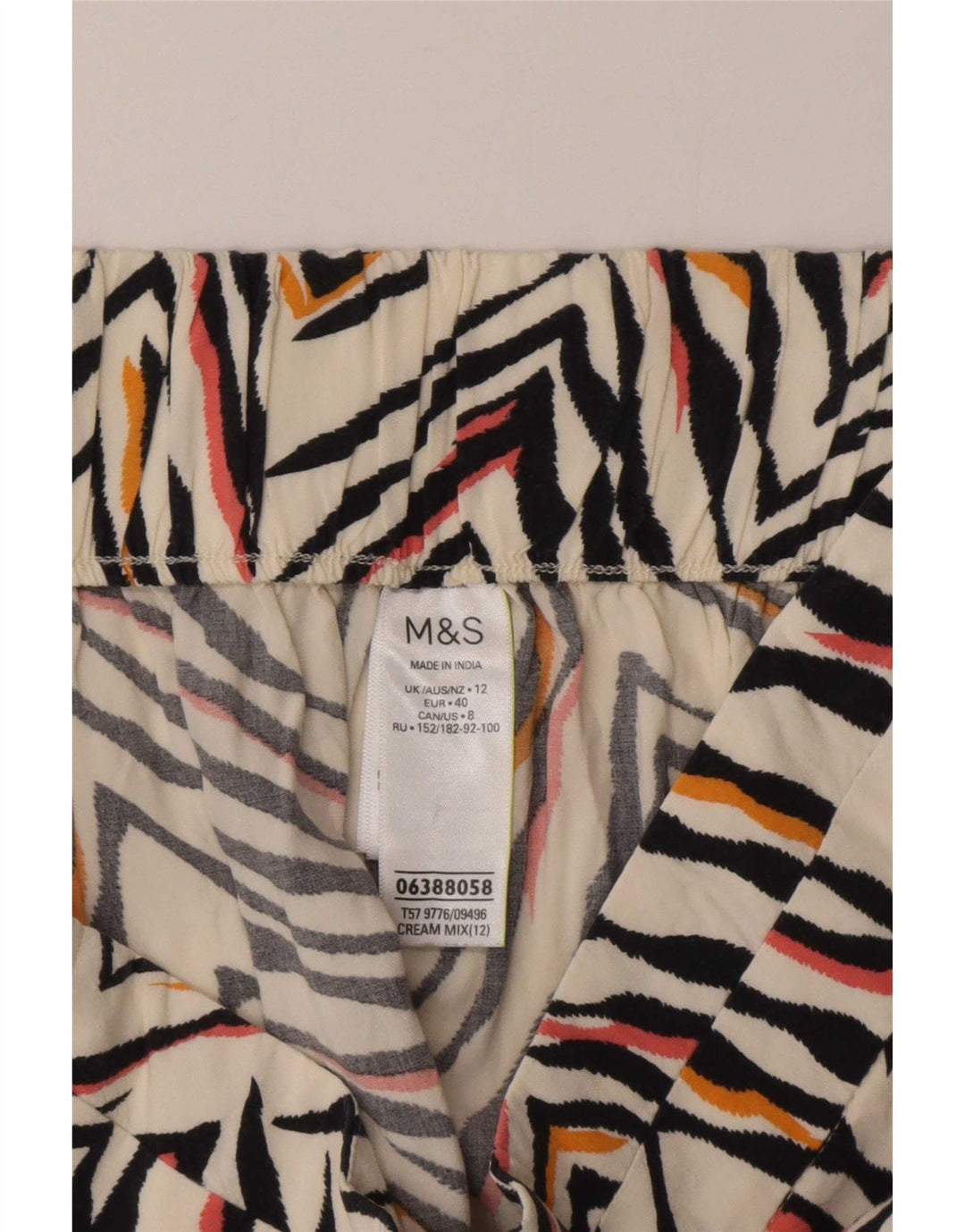 Marks & Spencer ženske ležerne kratke hlače UK 12 srednje W30 sivobijele