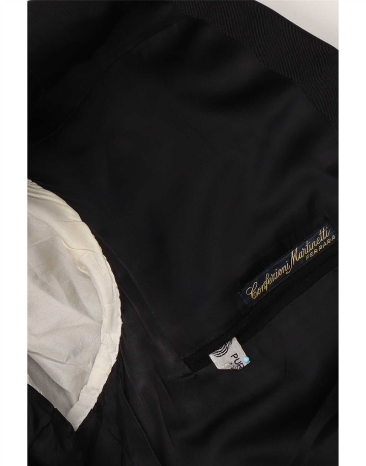 San Remo muška jakna s jednim gumbom IT 50 Large Black Virgin Wool