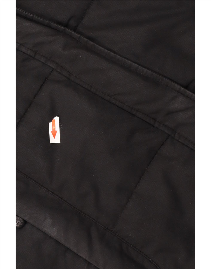 Jack Wolfskin ženski podstavljeni kaput s kapuljačom UK 12/14 srednje crni poliester