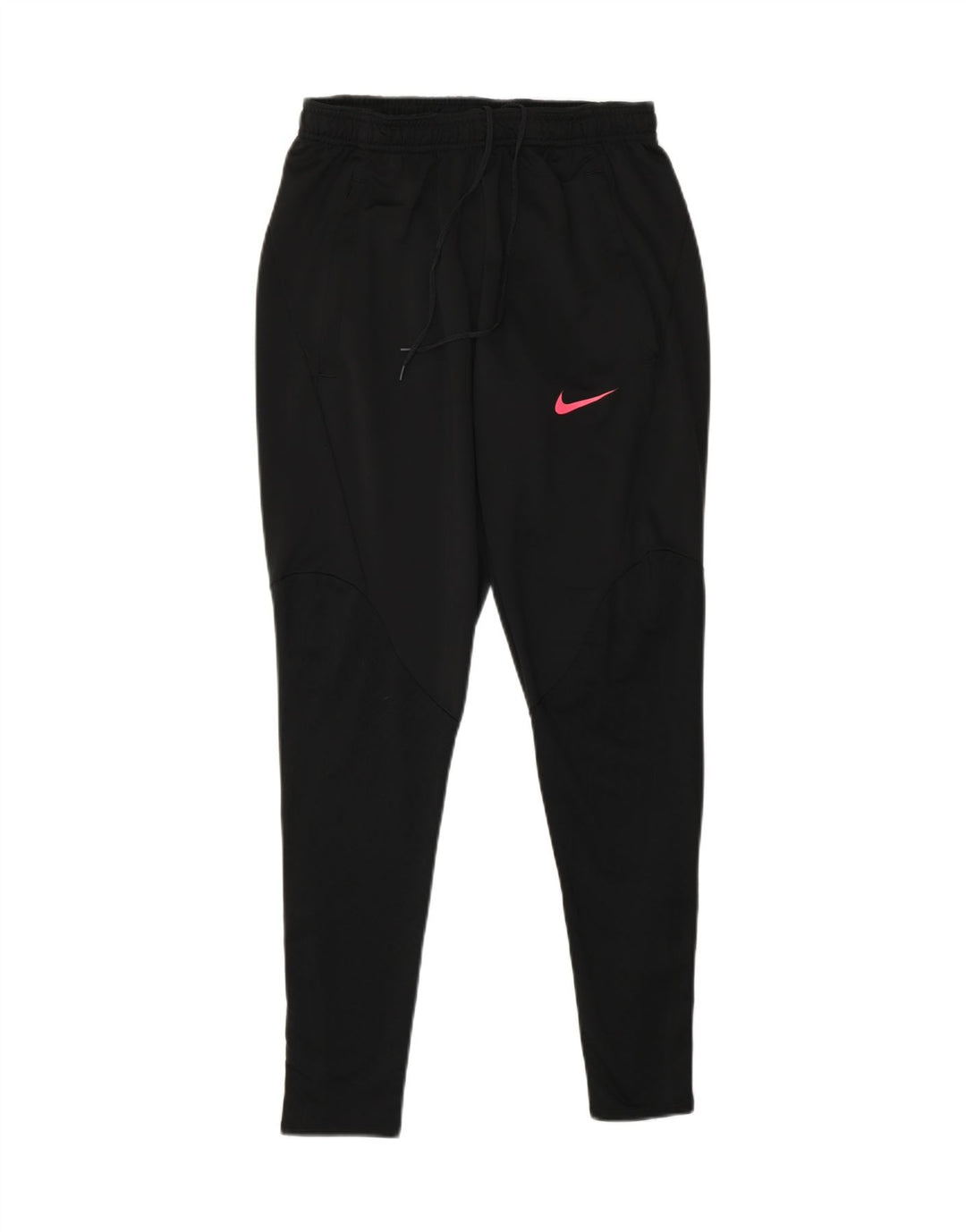 NIKE Ženske Dri Fit Slim Fit Trenirke Hlače UK 10 Male crne