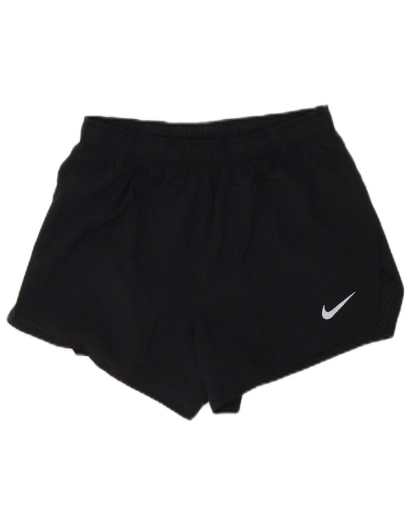 Nike Ženske Dri Fit Sportske kratke hlače UK 12 Srednje crni poliester