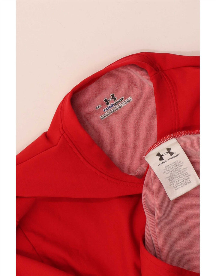 Under Armour muška majica Cold Gear s dugim rukavima, mali crveni najlon