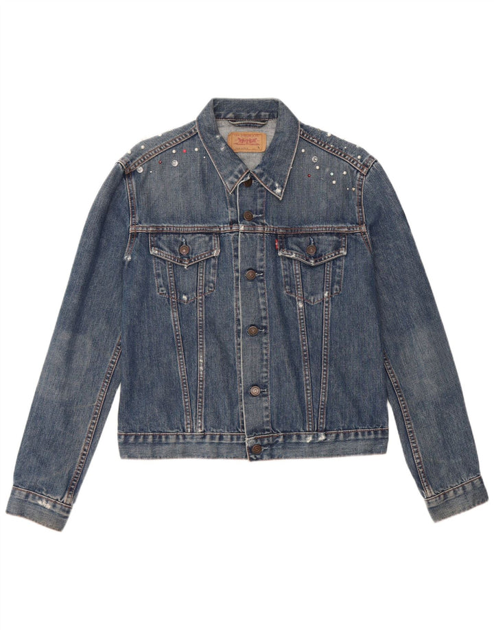 LEVI'S Denim jakna za djevojčice 11-12 godina Large Blue Pamuk