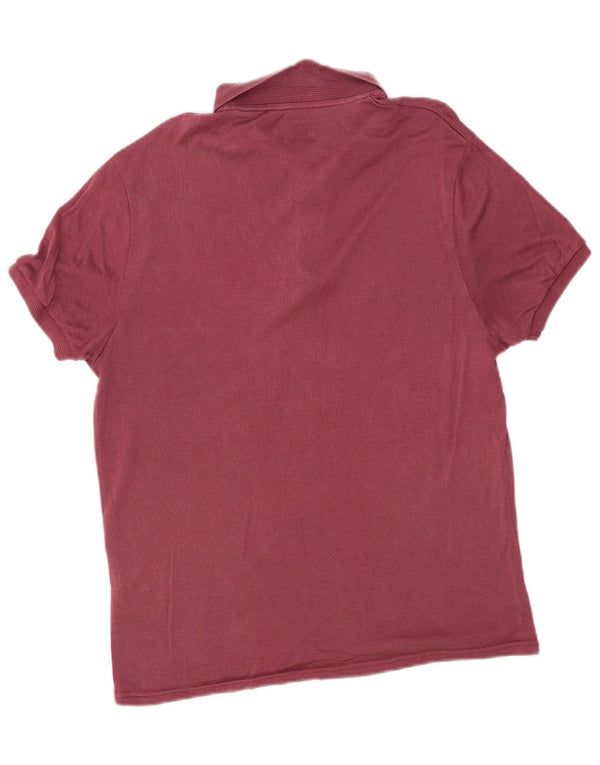 Zara muška polo majica Large Burgundy Lyocell