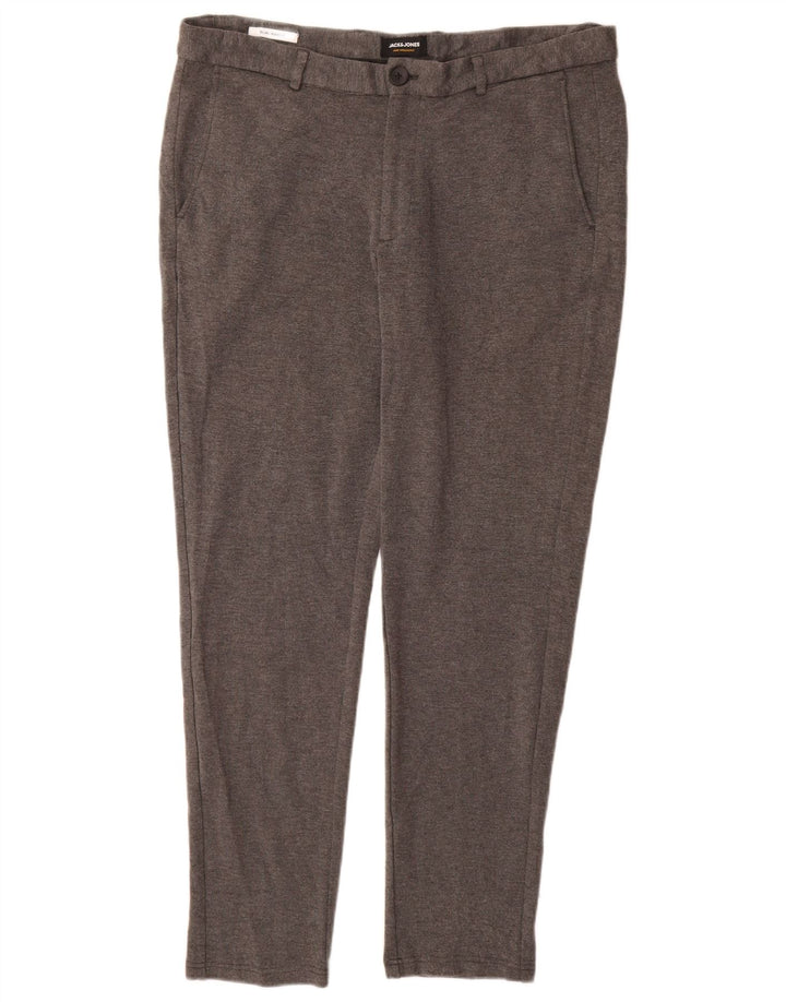 JACK & JONES Muške uske chino hlače Marco W36 L32 Siva viskoza