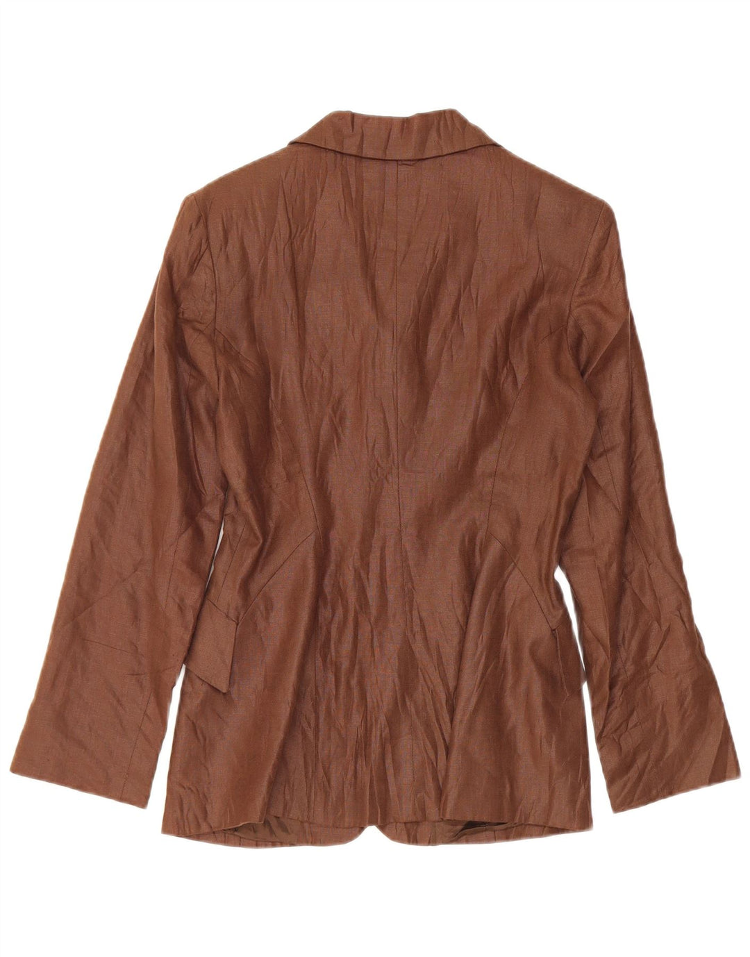 Vintage ženski sako sa 3 gumba UK 10 Mala smeđa