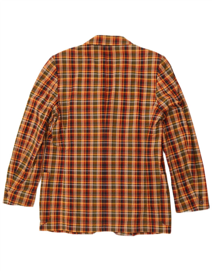 VINTAGE muška jakna sa 2 gumba IT 54 2XL šareni karirani pamuk