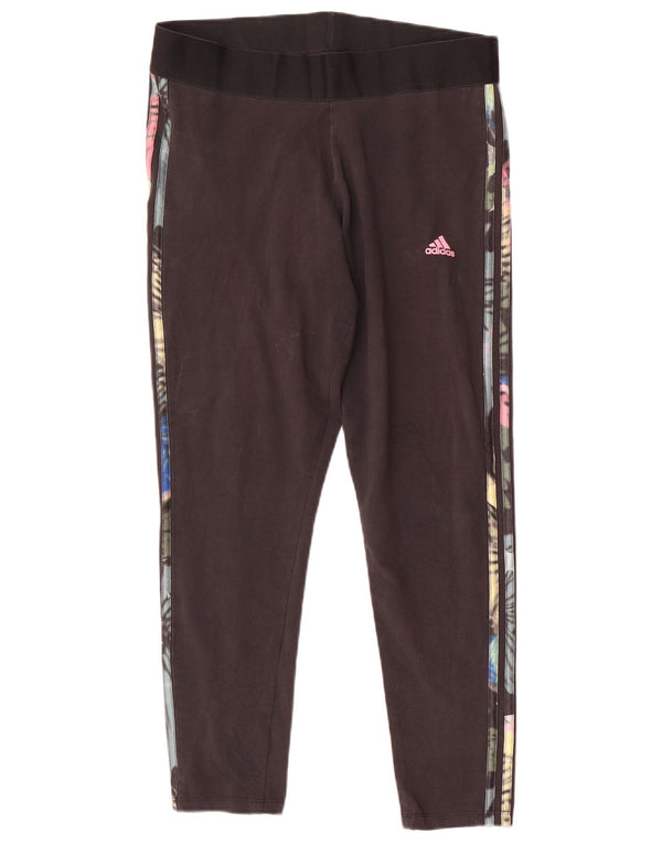 Adidas ženske tajice UK 16/18 velike crne pamučne