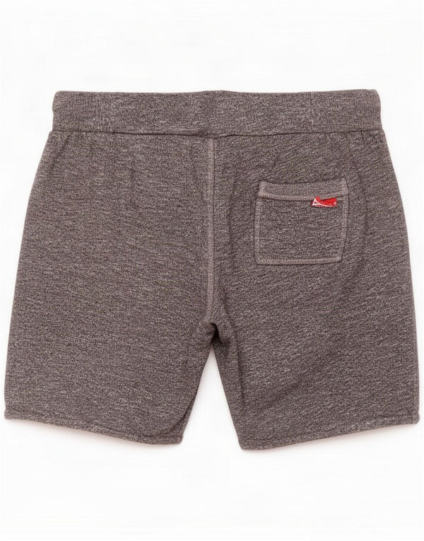 Superdry Mens Graphic Sport Shorts Large Grey Flected Cotton