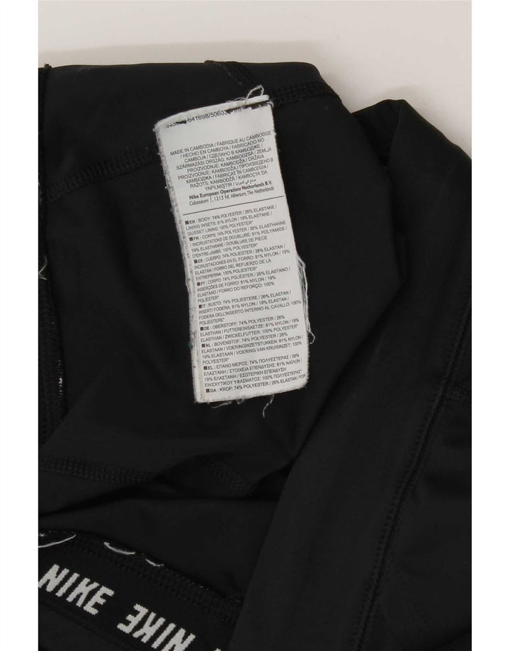 Nike Ženske Dri Fit Crop Leggings UK 12 Srednji crni poliester