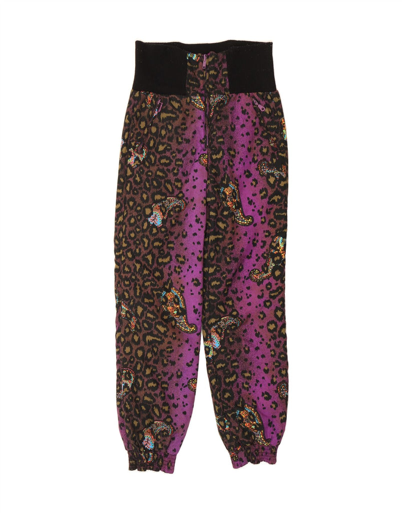 SPORTALM Womens High Waist Windbreaker Trousers EU 36 Small W30 L31 Purple Vintage Sportalm and Second-Hand Sportalm from Messina Hembry 