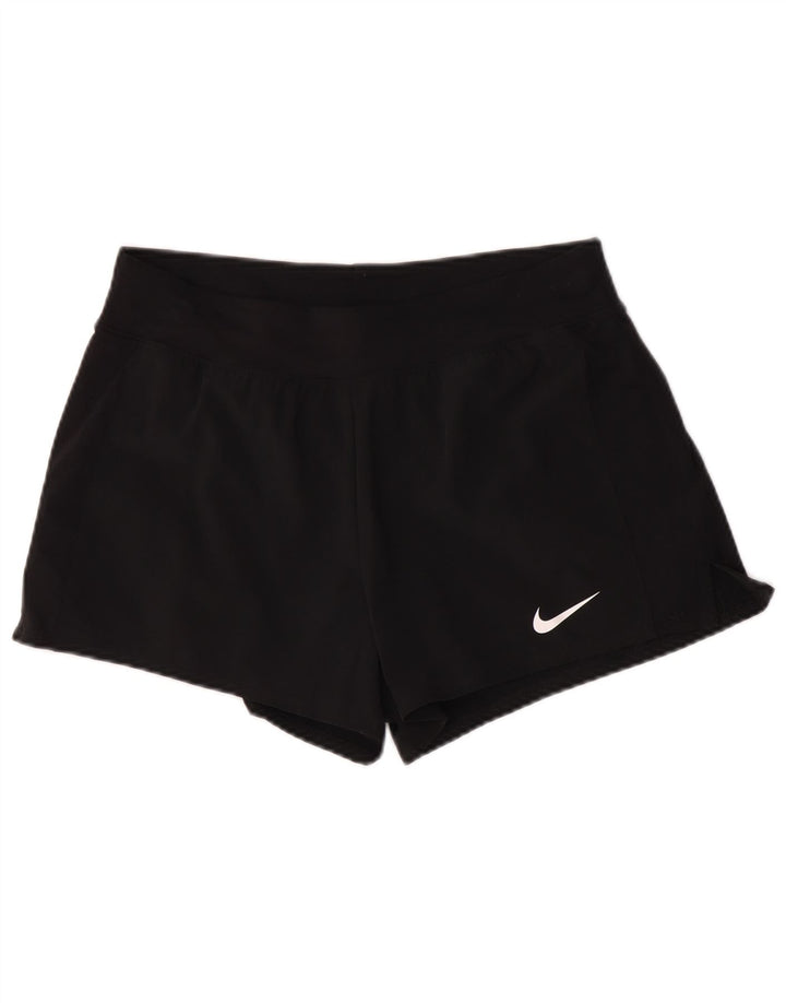 Nike Ženske Dri Fit Sportske kratke hlače UK 12 Srednje crni poliester