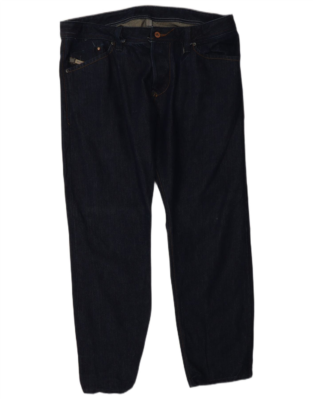 DIESEL Muške ravne traperice W34 L28 tamnoplavi pamuk