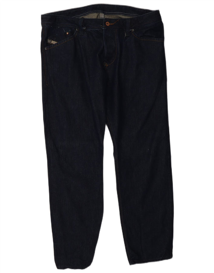 DIESEL Muške ravne traperice W34 L28 tamnoplavi pamuk