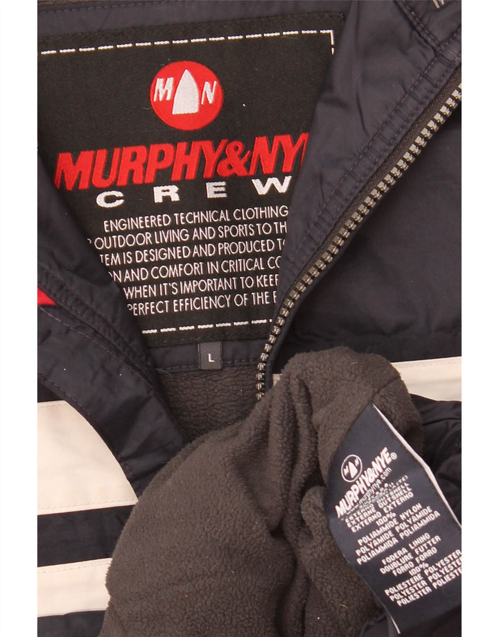 Murphy & Nye muška vjetrovka jakna UK 40 Large Navy Blue Colourblock