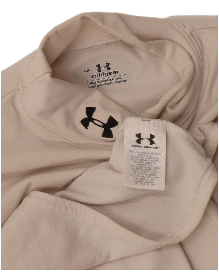 Under Armour Ženska Cold Gear majica s dugim rukavima, veliki, bijeli najlon