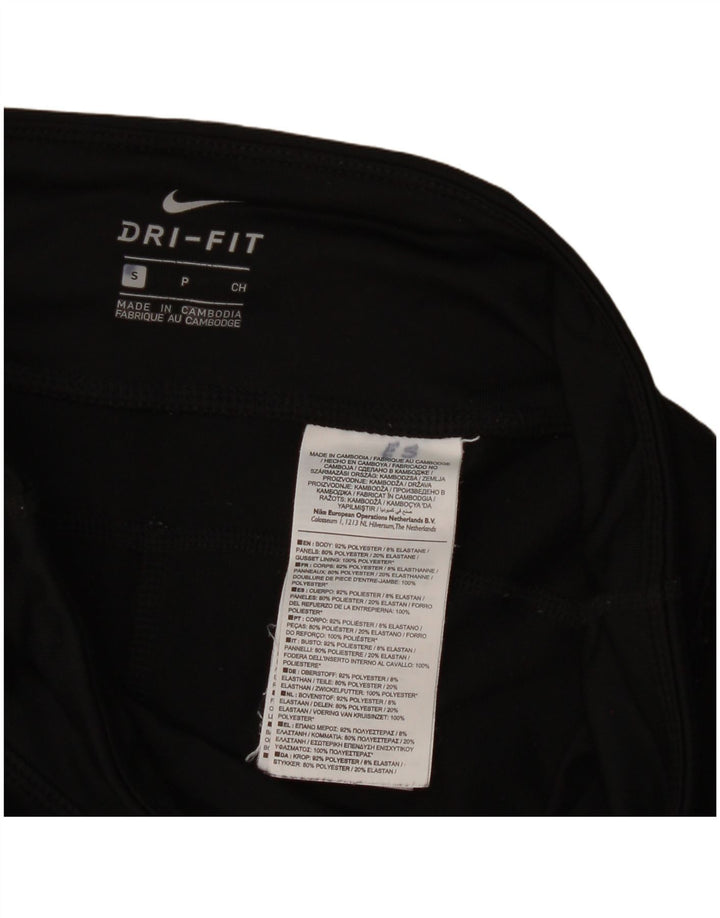 Nike Ženske Dri Fit Leggings UK 8 Male crne poliesterske