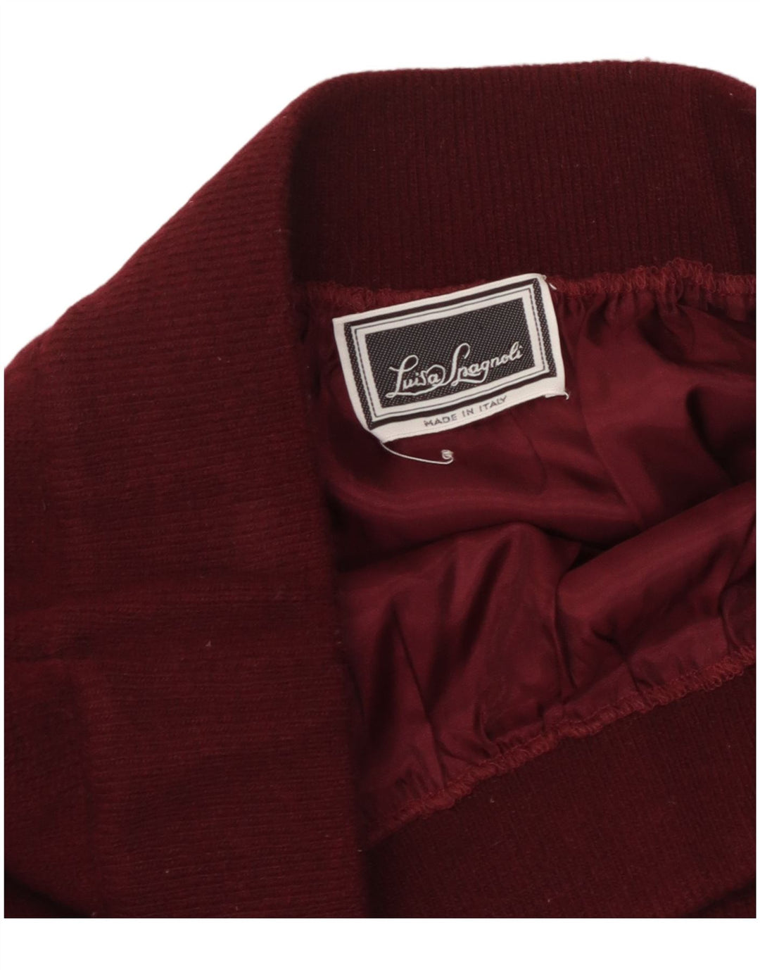 LUISA SPAGNOLI Ženska pletena pencil suknja W36 XL kestenjaste boje