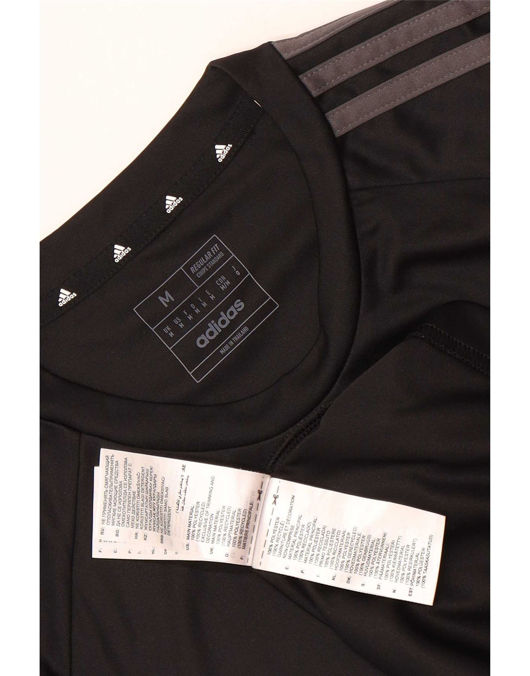 Adidas muška majica kratkih rukava Aeroready Regular Fit srednje veličine crni poliester