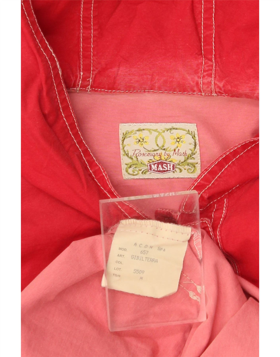 MASH Ženska velika pomoćna jakna s kapuljačom UK 14 Srednje crveni pamuk