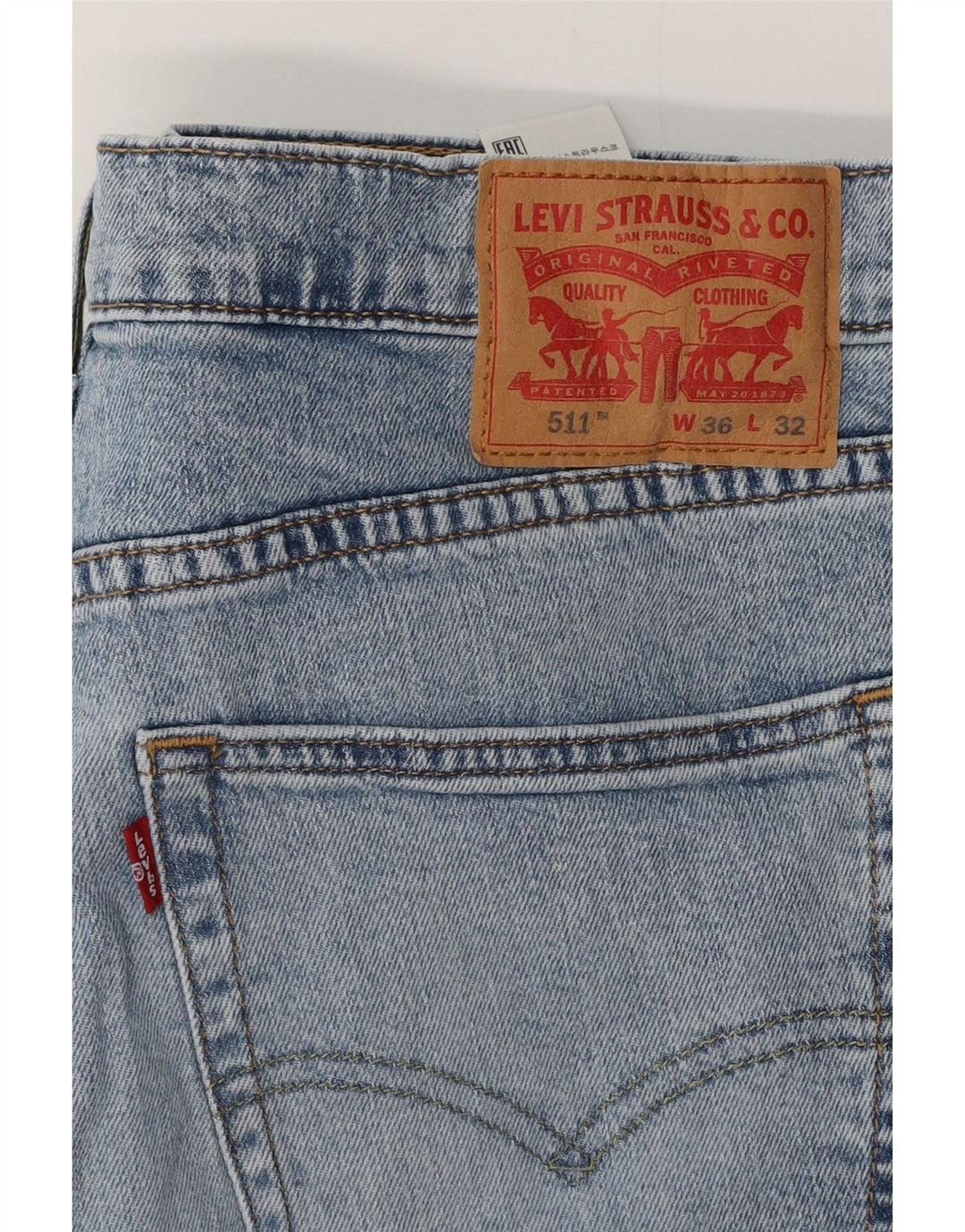 LEVI'S Muške 511 uske traperice W36 L27 Plavi pamuk