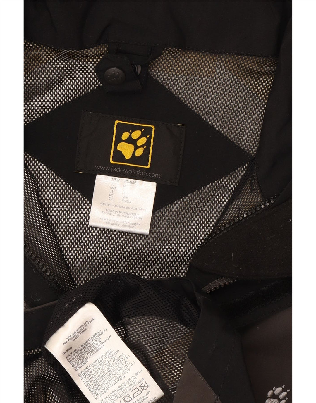 Jack Wolfskin muška kišna jakna UK 36/38 srednje smeđa poliamid u boji