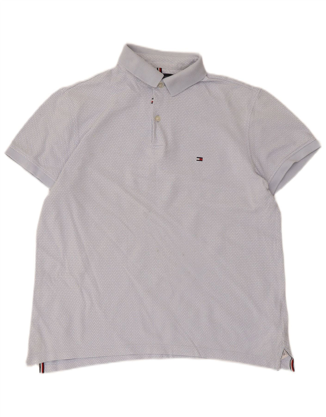Tommy Hilfiger muška polo majica, pamuk srednje plave točke