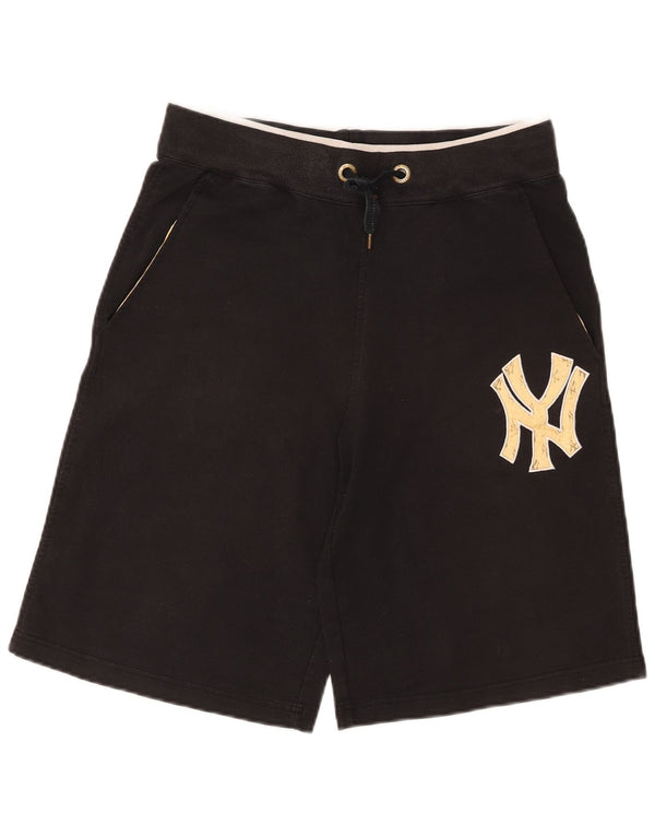 Male crne pamučne sportske kratke hlače Majestic New York Yankees Graphic