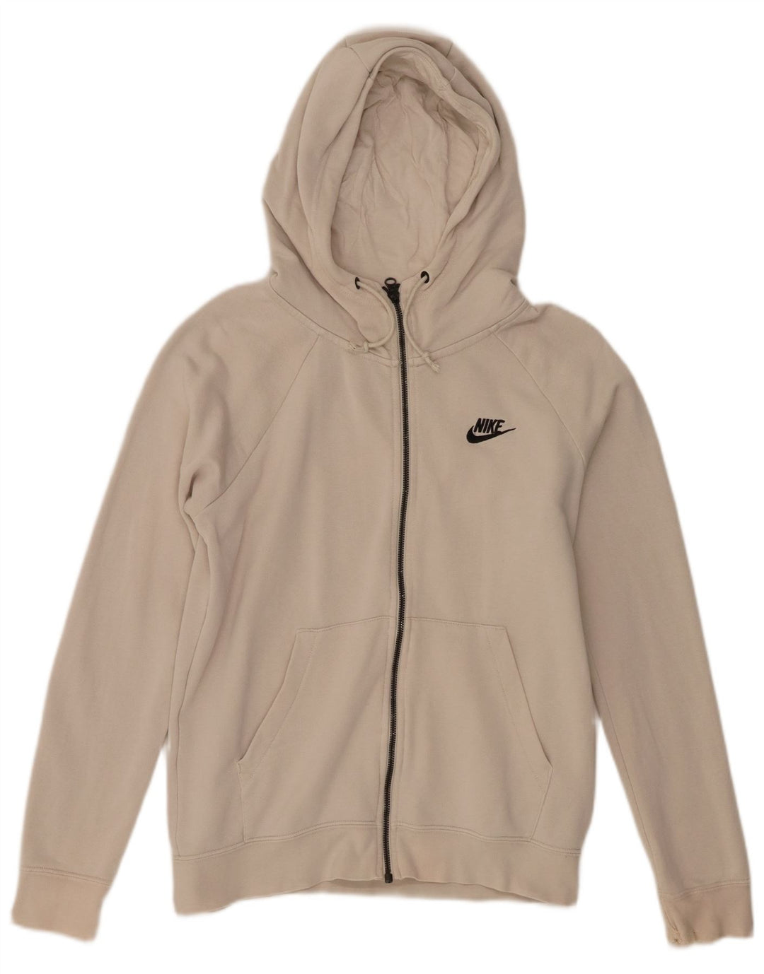 Nike muški pulover s kapuljačom na patentni zatvarač, mali, bež pamuk