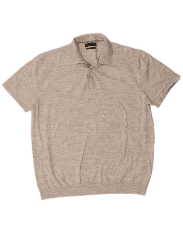 Marks & Spencer muška polo majica XL sivi flekasti pamuk