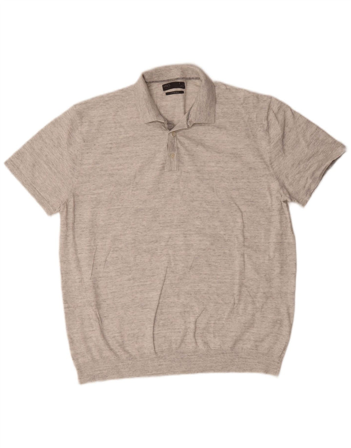Marks & Spencer muška polo majica XL sivi flekasti pamuk
