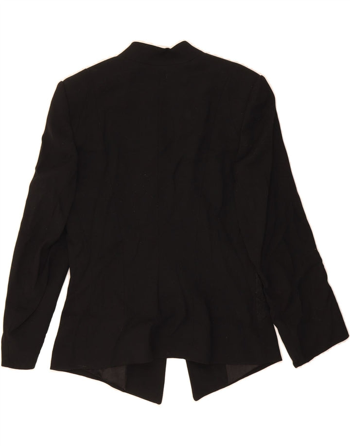 CARLO PIGNATELLI Womens Blazer Jacket UK 12 Medium Black Wool Vintage Carlo Pignatelli and Second-Hand Carlo Pignatelli from Messina Hembry 
