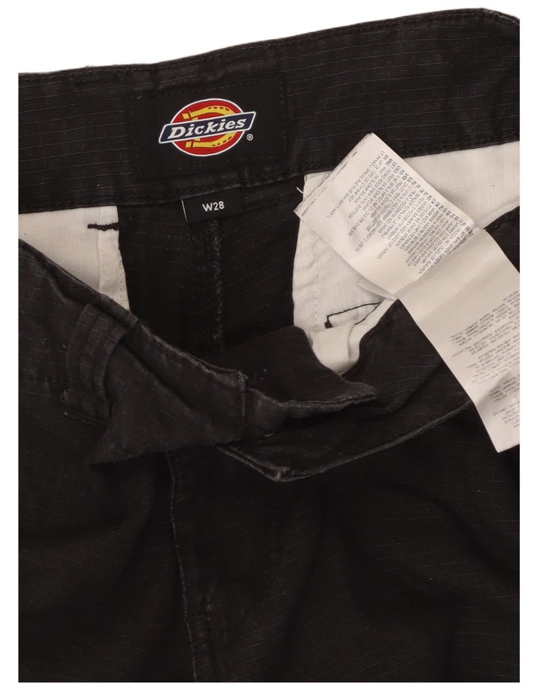 DICKIES Muške ravne kargo hlače W28 L29 crni pamuk