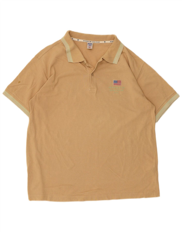 North Sails muška polo majica Srednje bež pamuk