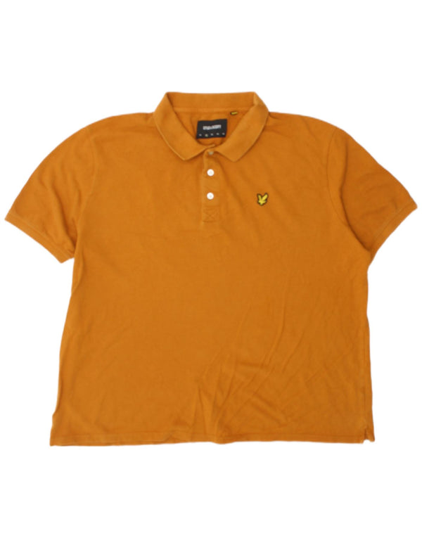 Lyle & Scott muška polo majica 2XL narančasti pamuk