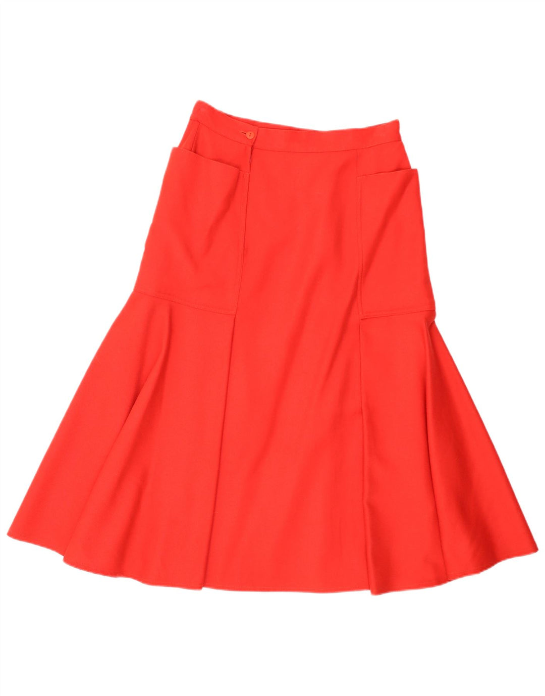 Vintage ženska suknja A-kroja IT 44 Srednje W28 Crvena djevičanska vuna