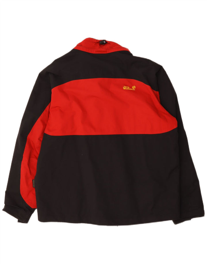 Jack Wolfskin muška vjetrovka jakna UK 44 XL Red Colourblock poliamid
