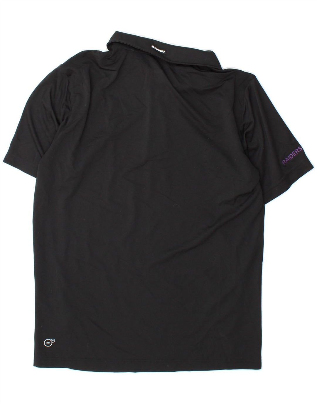 PUMA Mens Polo Shirt Medium Black Polyester Vintage Puma and Second-Hand Puma from Messina Hembry 