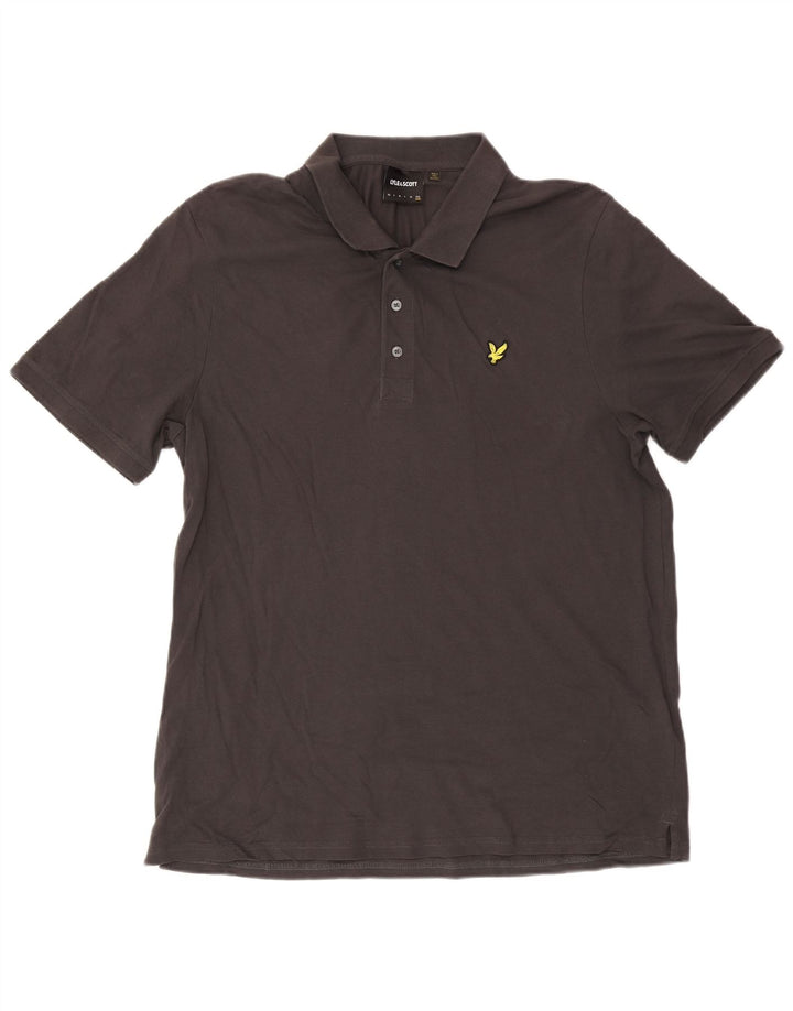 Lyle & Scott muška polo majica 2XL sivi pamuk