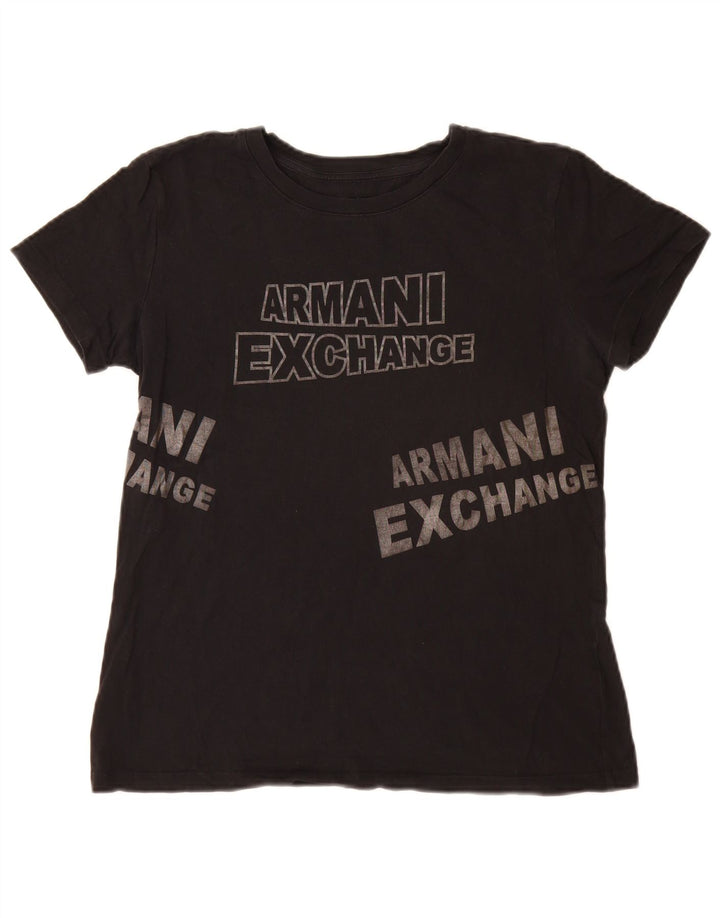 Armani Exchange ženska majica kratkih rukava s grafičkim motivima UK 14 srednje crna