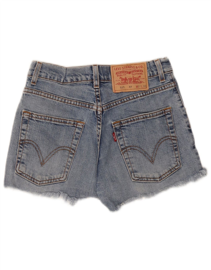 LEVI'S Ženske 525 Traper kratke hlače W27 Male plave pamučne