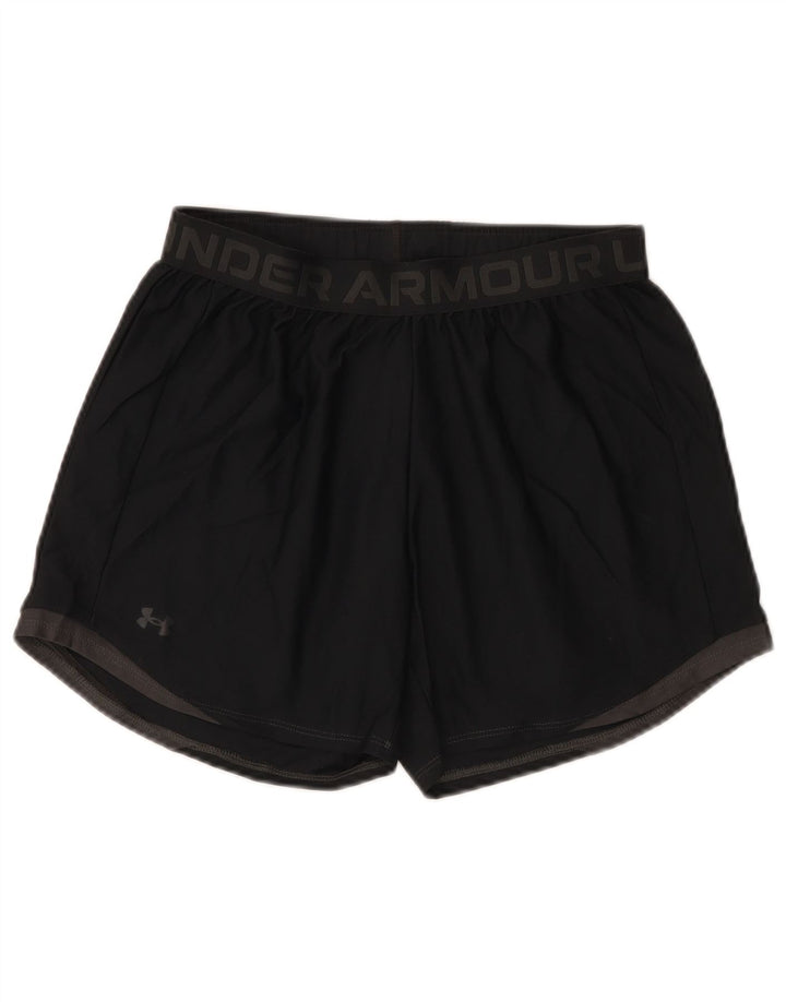 Under Armour Ženske kratke sportske hlače s grafičkim motivima UK 10 Mali crni poliester