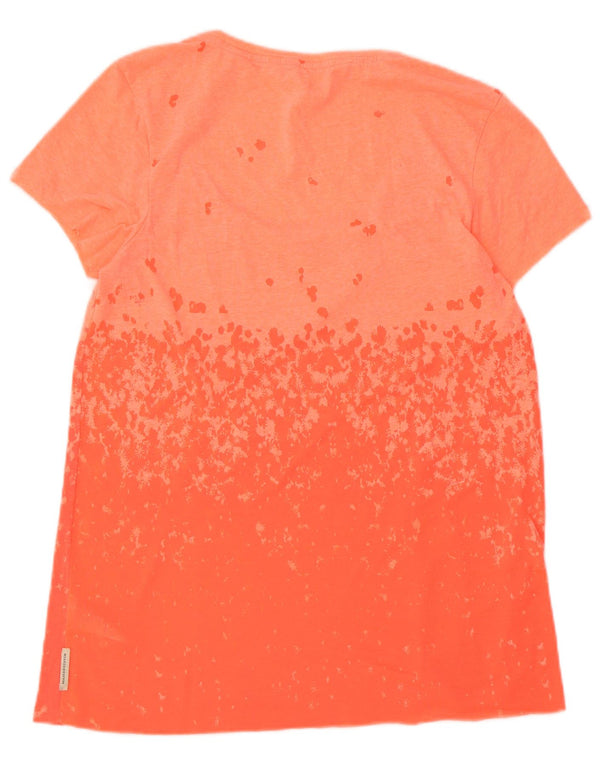 Maison Scotch ženska majica kratkih rukava UK 10 Mala narančasta pamuk