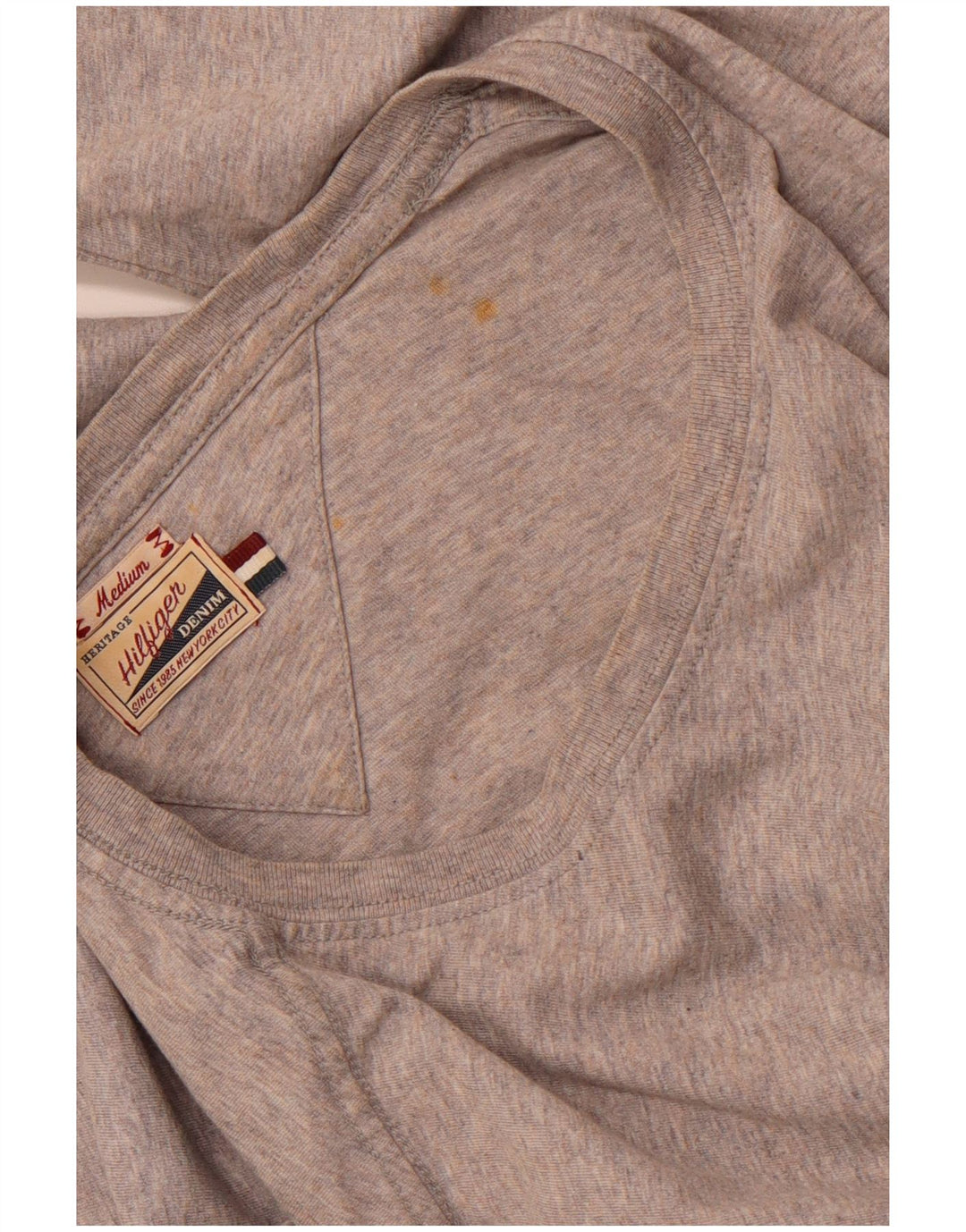 TOMMY HILFIGER Muška majica Heritage Graphic dugih rukava, srednje sivi pamuk