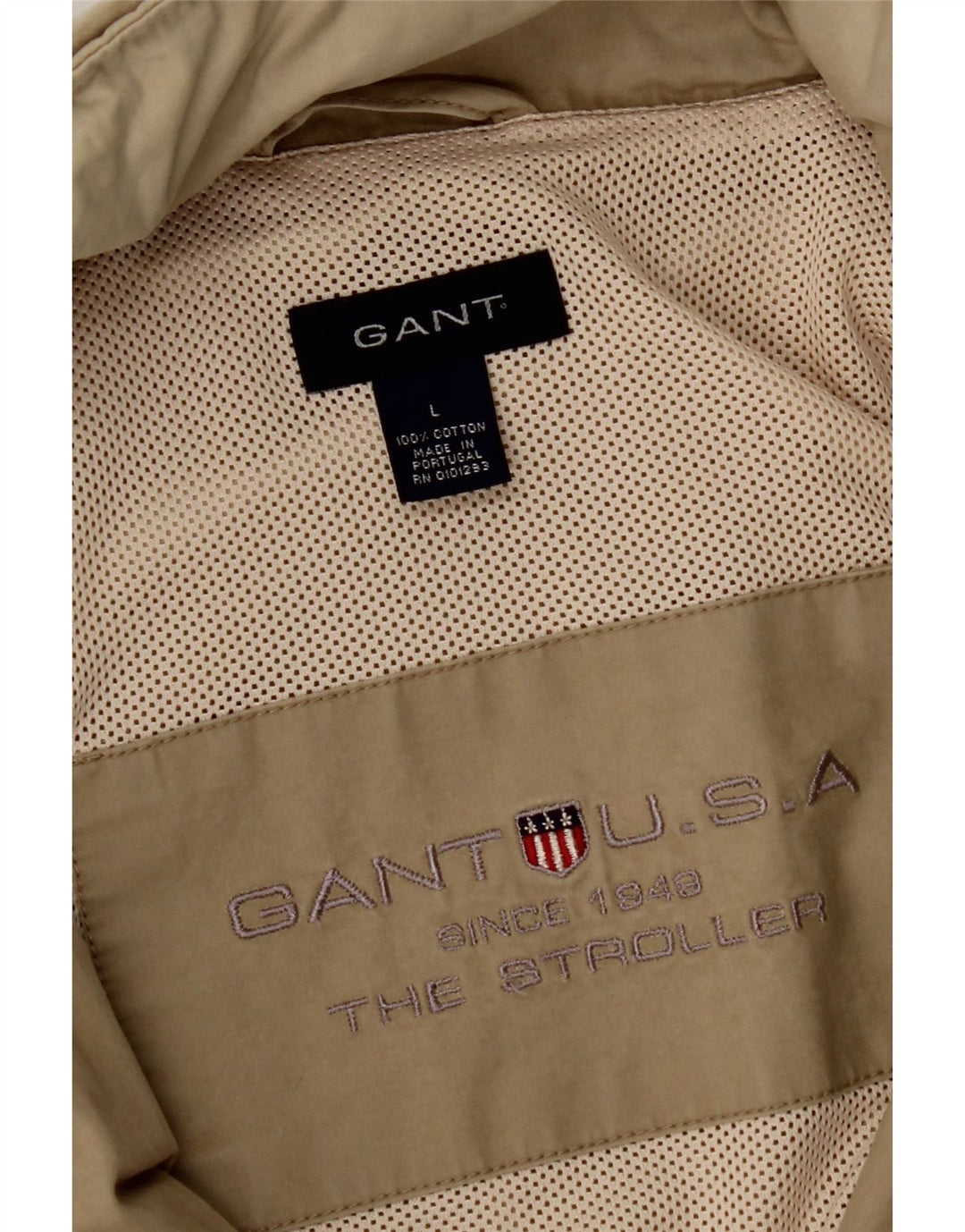 GANT muška pomoćna jakna s kapuljačom UK 40 Large Beige Cotton