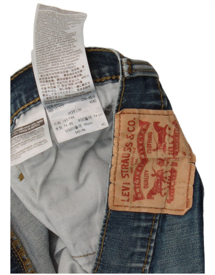 LEVI'S Ženske 511 uske traperice W29 L30 Plavi pamuk